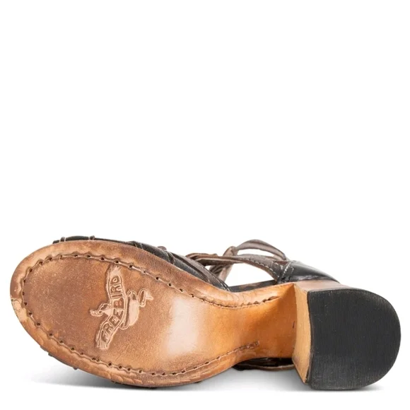 NEW FREEBIRD BY STEVEN Zeus Sandal’s Zane Black BOOT Size 7 Bohemian - Picture 10 of 12